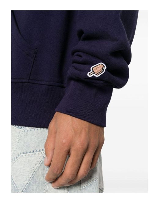 BBCICECREAM Blue Cones&Amp;Bones Printed Hoodie for men