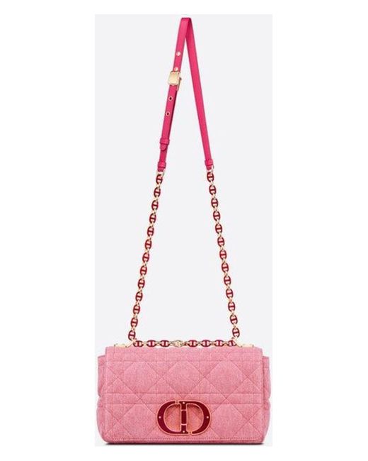 Dior Pink Caro M Canvas
