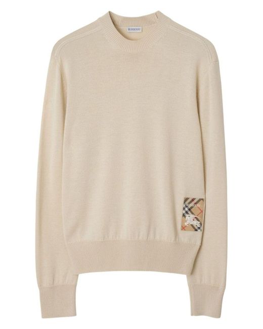 Burberry Natural Cozy 100% Wool Sweater for men