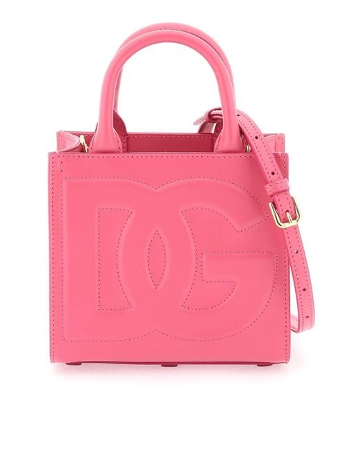 Dolce & Gabbana Dg Daily Small Tote Bag in Pink