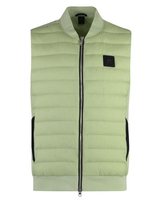 Moose Knuckles Green Air Down Explorer Padded Bodywarmer for men