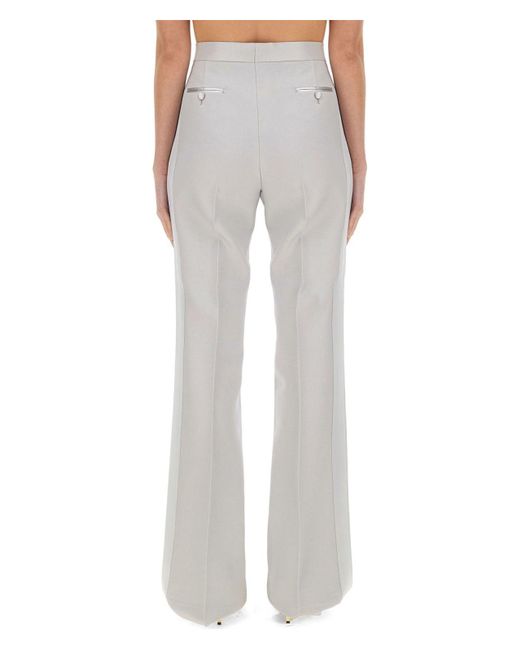 Tom Ford Gray Wide Leg Tuxedo Tailored Pants