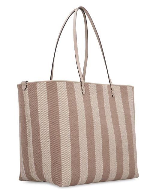 Fendi Brown Roll Small Shopping Bag