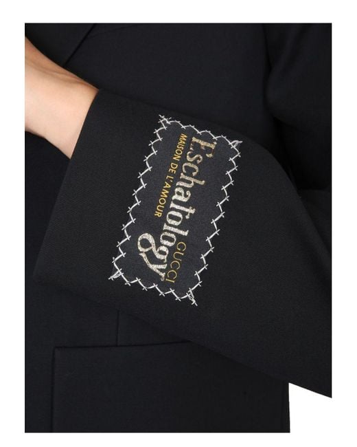 Gucci Black Giacca Monopetto