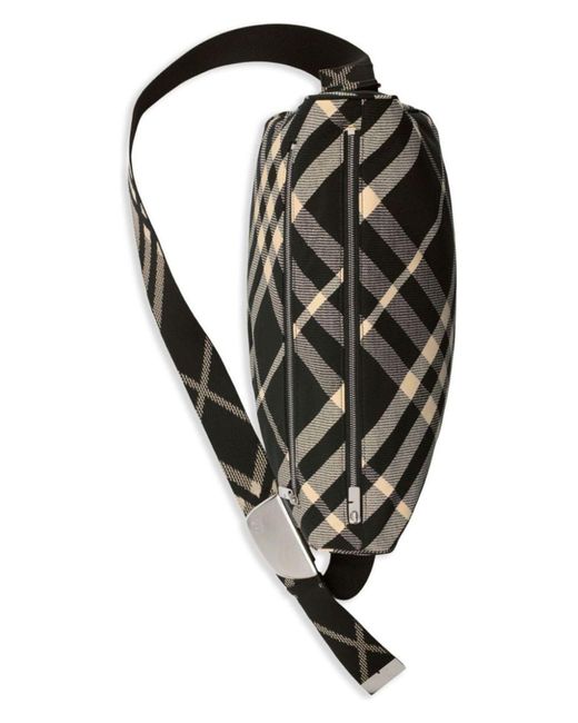ショルダーバッグ BURBERRY EMBROIDERED FABRIC SHIELD CROSSBODY BAG Burberry Embroidered Fabric Shield Crossbody Bag in Black | Lyst
