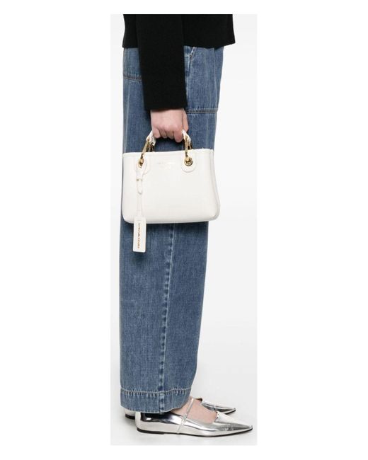 Emporio Armani White Myea Xs Shopping Bag