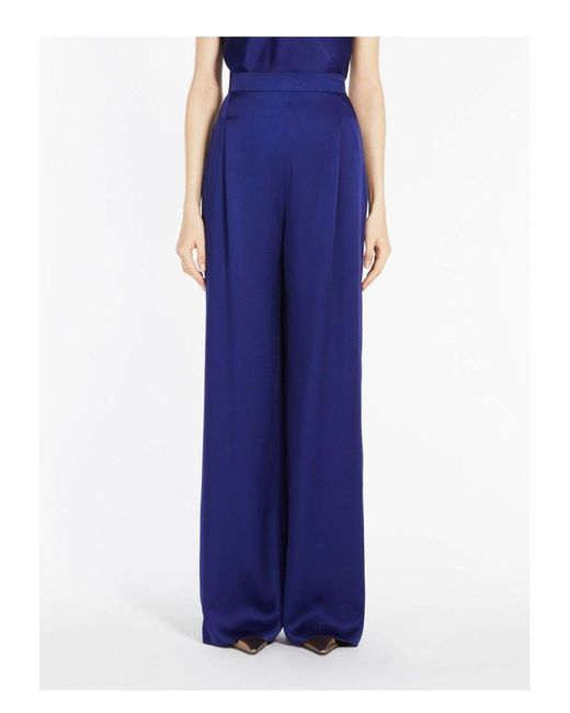 Max Mara Blue Ieti Long Trouser