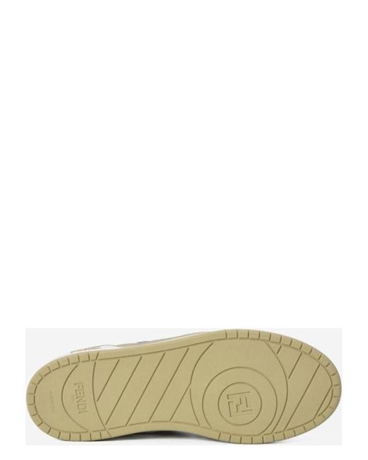 Fendi White Match Sneaker for men