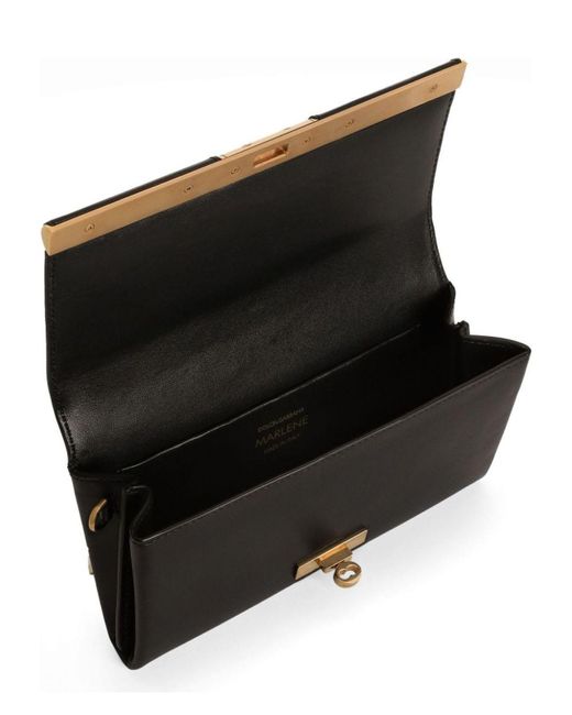 Dolce & Gabbana Black Marlene Leather Wallet Bag