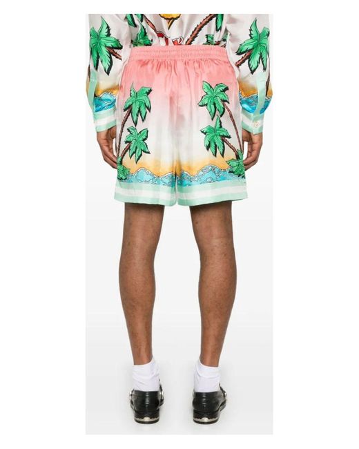 Casablanca Red Drawstring Shorts for men