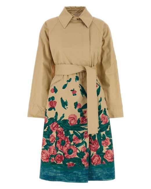 Weekend by Maxmara White Gabardine Pesco Trench Coat