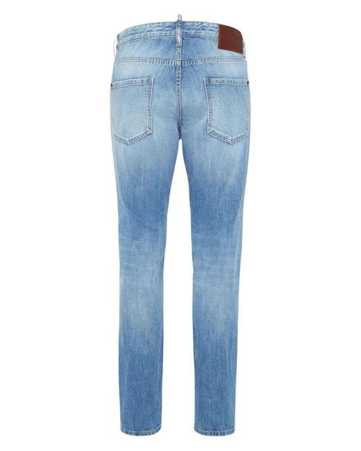 DSquared² Blue Pants 5 Pockets for men