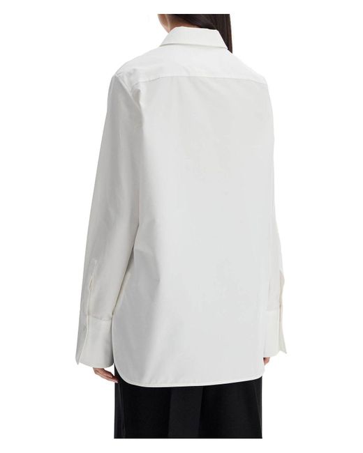 Jil Sander White Poplin Shirt For