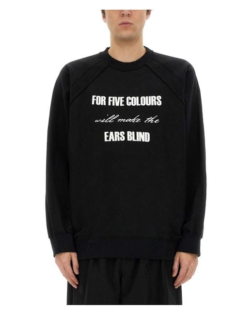 Undercover Black Sweatshirt With Print for men