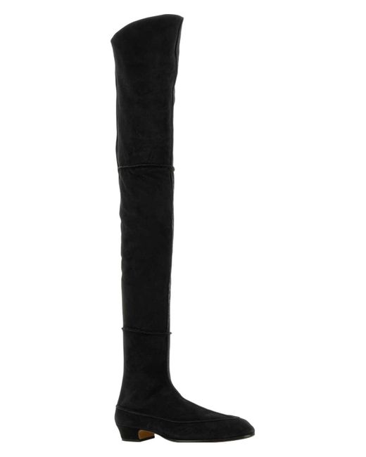 The Row Black Suede Awar 25 Over-The-Knee Boots