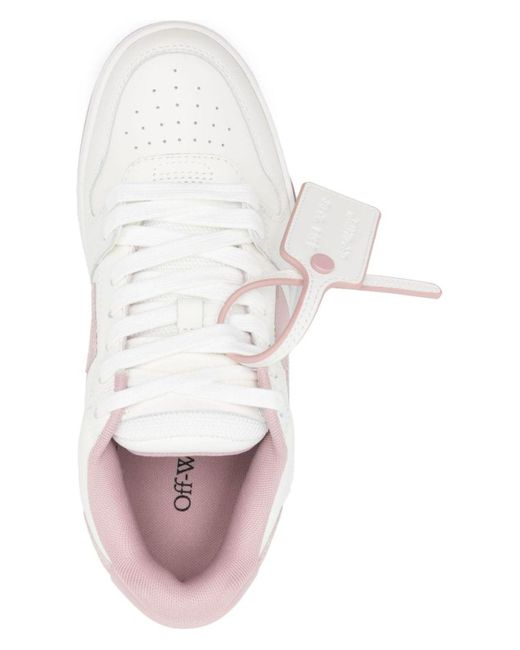 Off-White c/o Virgil Abloh White Elegant Leather Sneakers