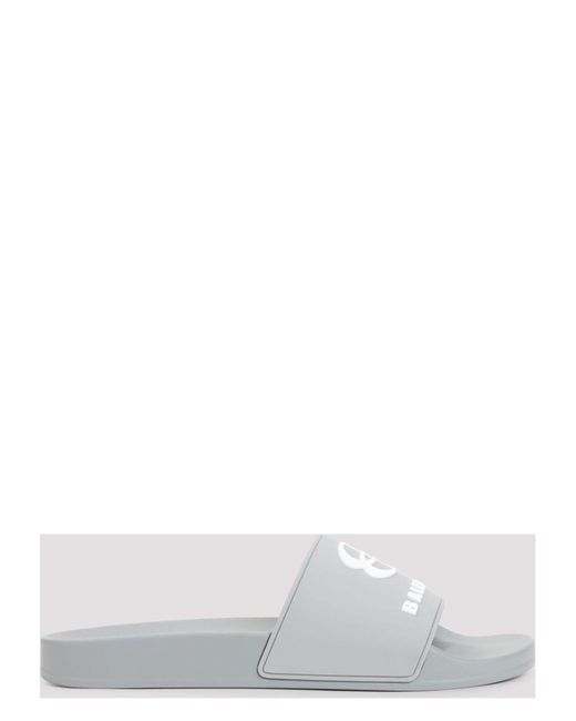 Balenciaga White Pool Slide for men