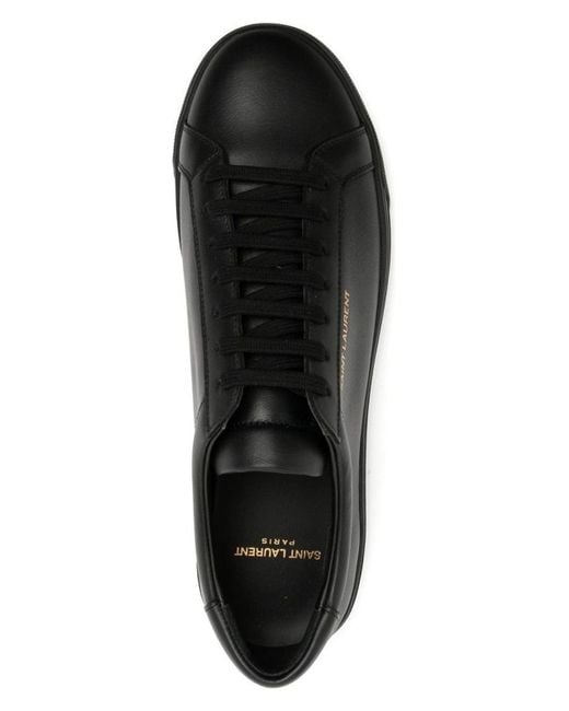 Saint Laurent Black Andy Leather Sneakers for men
