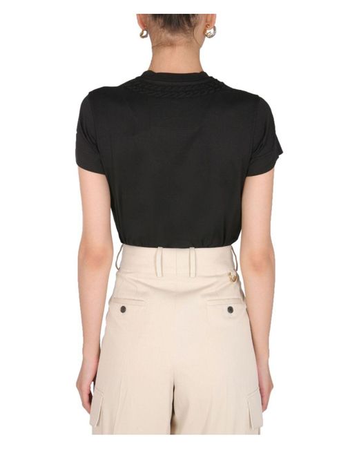 Givenchy Black T Shirt With Chain Motif