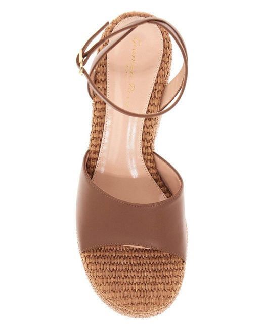 Gianvito Rossi Brown Shoes Calf+Marbella