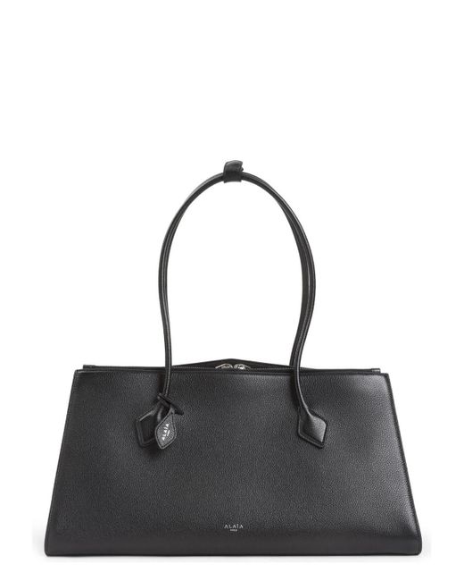 Alaïa Black Tote Le Teckel Zip Logo