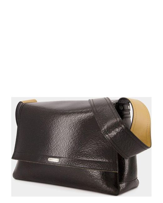McQueen Leather The Slouch Crossbody Bag in Black | Lyst UK