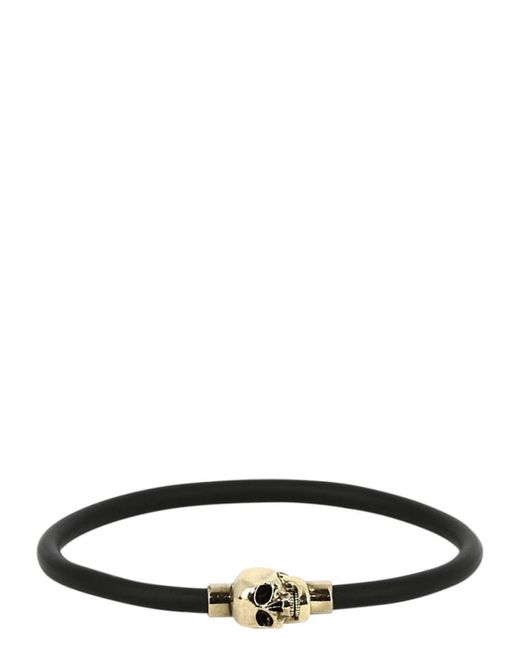 Alexander McQueen White "Skull" Bracelet for men