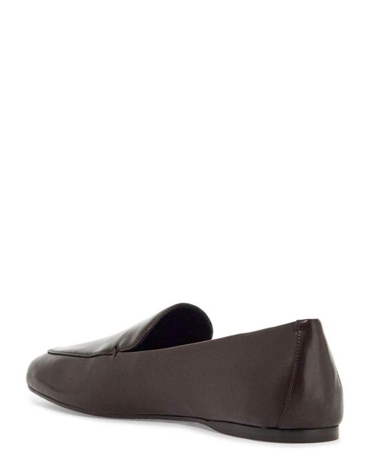 Khaite Brown Monroe Nappa Leather Loaf Loafer