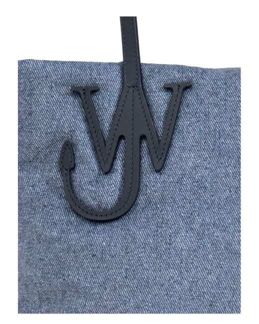 J W ANDERSON Small Puffy Anchor Logo Tote Bagトートバッグ JW Anderson Women's Small Puffy Anchor Tote in Black JW Anderson