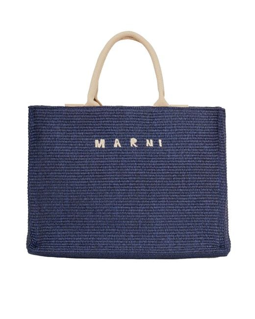 Marni Borsa Tote Grande in Blue Lyst UK
