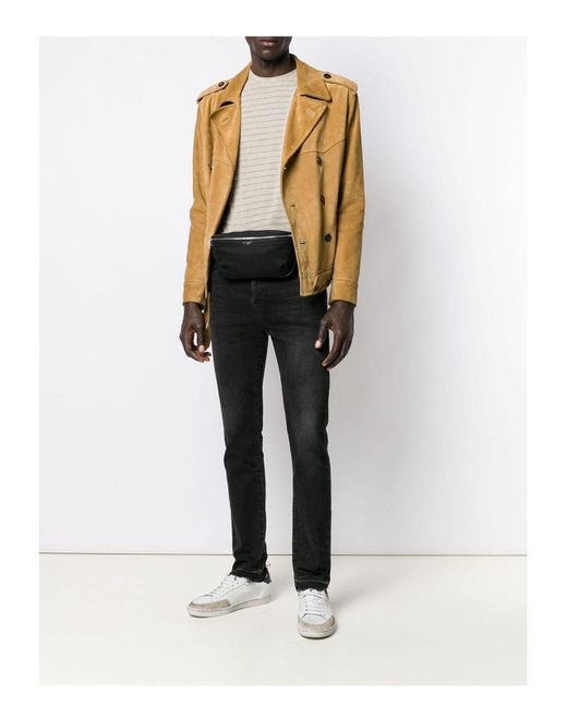 Saint Laurent Black Classic Crossbody Bag for men