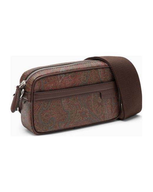 Etro Brown Camera Case for men