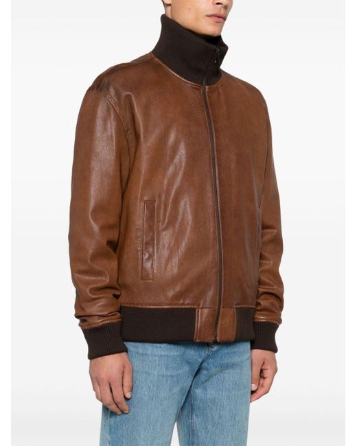Loewe Brown Zipped Up Jacket for men