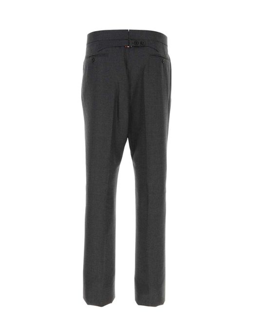 Thom Browne Gray Graphite Wool Pant for men