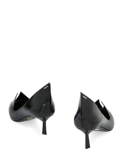 Prada Black Leather Pumps