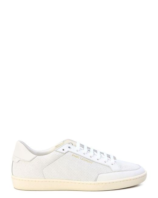 Saint Laurent White Sl/10 Low Sneakers for men