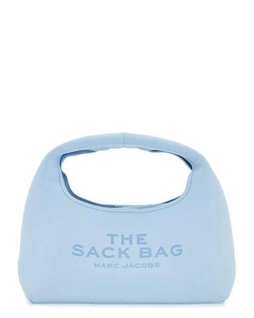 Marc Jacobs Blue The Sack Mini Leather Hobo Bag