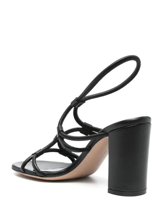 Gianvito Rossi Metallic Multi Way Strap Heeled Sandals 85
