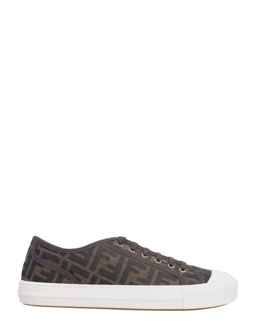 スニーカー Fendi Embroidered Canvas Domino Sneakers Fendi Embroidered Canvas Domino Sneakers for Men | Lyst