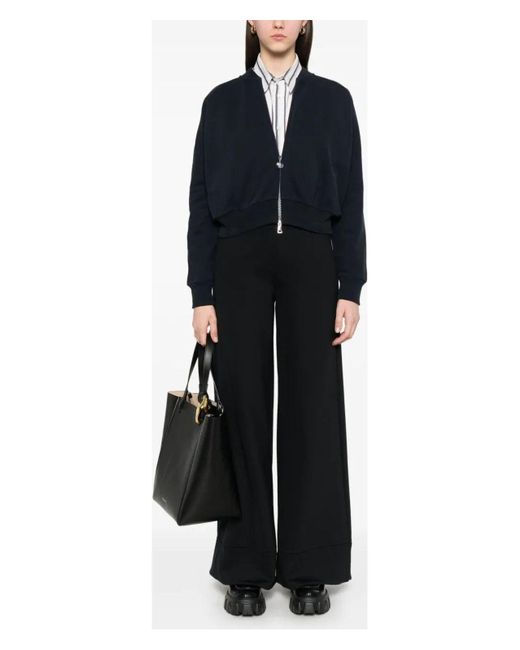 Moncler Black Zip Up Cardigan