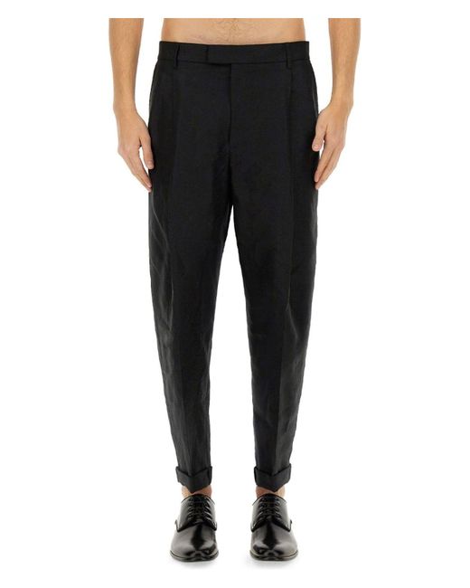 Dolce & Gabbana Black Canvas Pants for men
