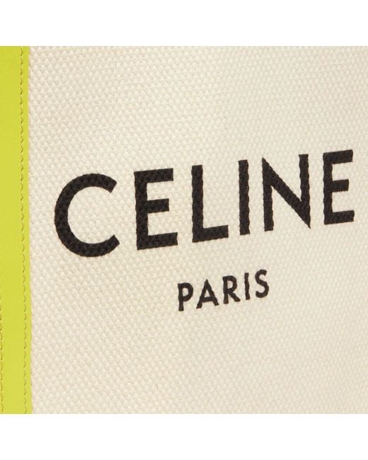 Celine Mini Cabas Vertical in Metallic