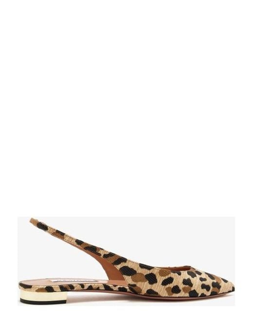 Aquazzura Natural Purist Sling Flat