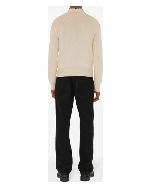 Burberry Natural Cozy 100% Wool Sweater for men