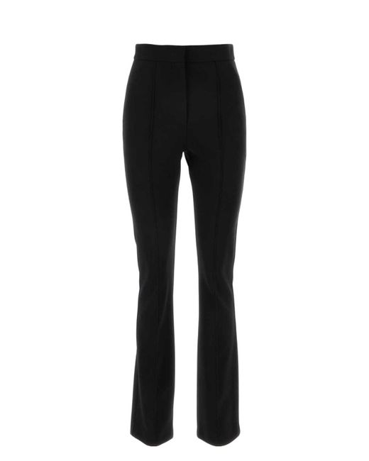 Max Mara Black Viscose Blend Lari Pant