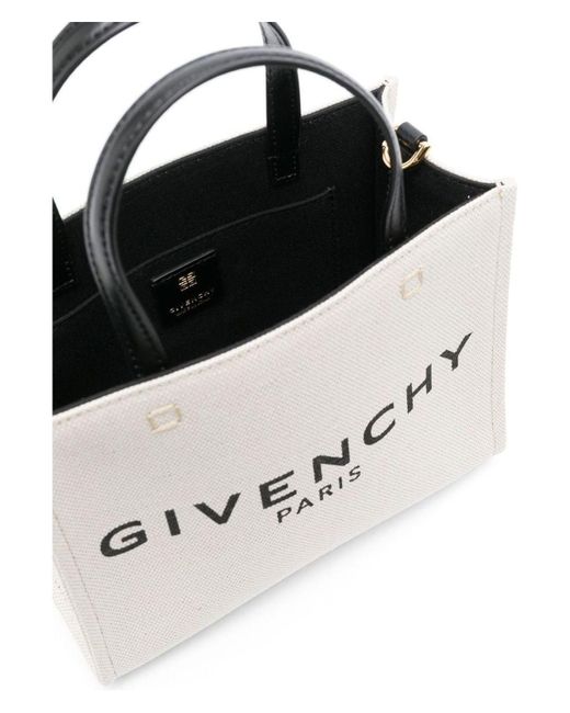 Givenchy Natural G Tote Mini Canvas Tote Bag
