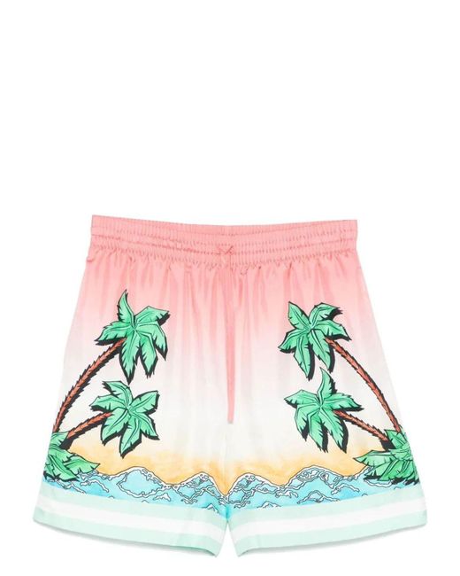 Casablanca Red Drawstring Shorts for men