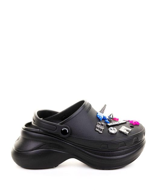 Balenciaga Black All-Rubber Durable Sandals