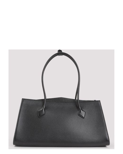 Alaïa Black Tote Le Teckel Zip Logo