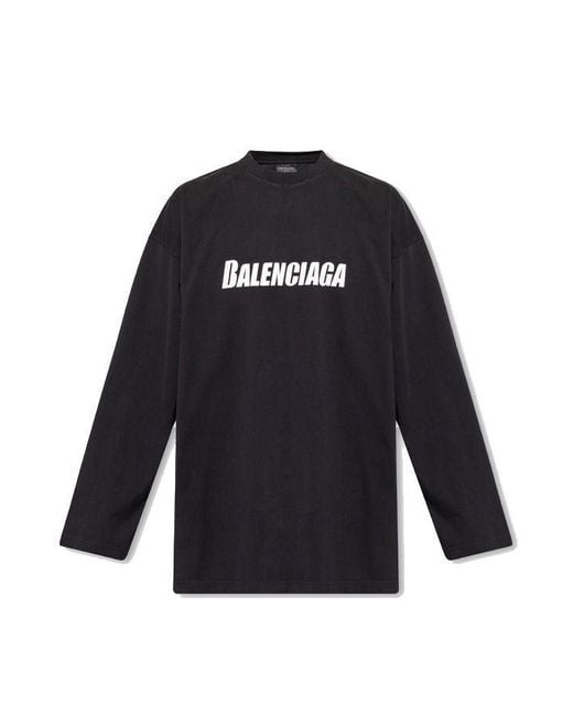 Balenciaga t shirt long sleeve hotsell